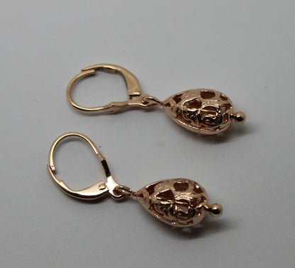 Genuine 9ct 9k 375 Yellow, Rose or White Gold Teardrop Earrings Continental Clip Hooks