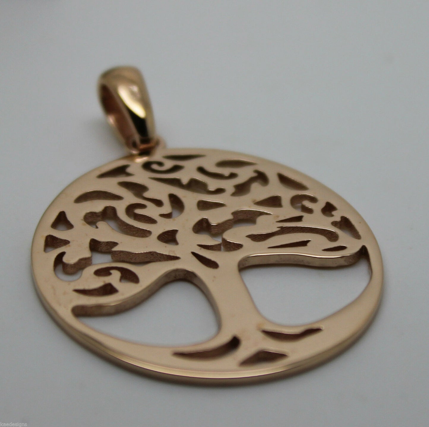Genuine Heavy Solid 9ct Yellow Or Rose Or White Gold Tree Of Life Med/Large Pendant