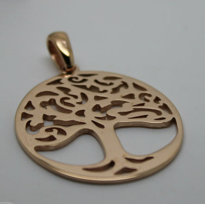 Genuine Heavy Solid 9ct Yellow Or Rose Or White Gold Tree Of Life Med/Large Pendant