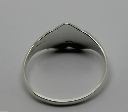 Kaedesigns, New Genuine Large Sterling Silver Heart Signet Ring - Choose your size
