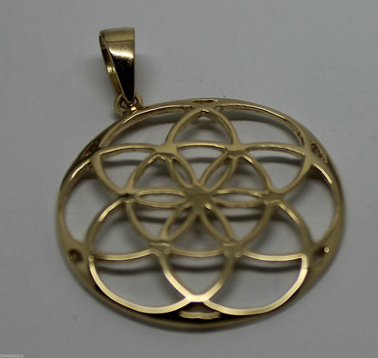Kaedesigns Genuine Solid Sterling Silver or 9ct Yellow Or Rose Or White Gold Filigree Star Pendant