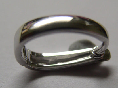 Genuine 9ct 9kt 375 13mm Large Size White gold Plain Enhancer Bail Clasp