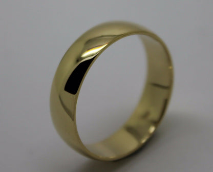 Kaedesigns Heavy 18ct 18k 750 Gold Solid Yellow, Rose or White Gold 6mm Wedding Band Ring Size U