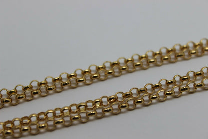 Genuine 9ct Yellow Gold Belcher Chain Necklace 55cm 11 grams