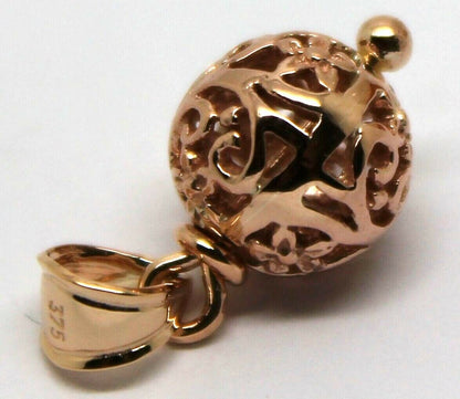 Kaedesigns Genuine 9ct Yellow, Rose or White Gold 10mm Filigree Ball Pendant
