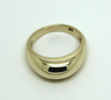 New Genuine Solid 9ct Yellow, Rose or White Gold High 7mm Dome Ring - Choose your size