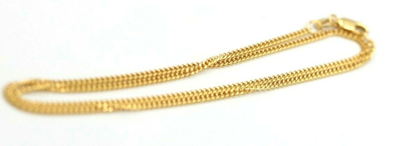 Genuine 9ct Yellow Gold Curb Necklace / Chain 3.7grams 42cm