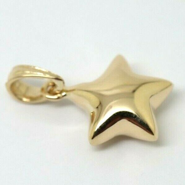 Genuine 9ct 9kt 375 Genuine Yellow, Rose or White Gold Bubble Star Pendant