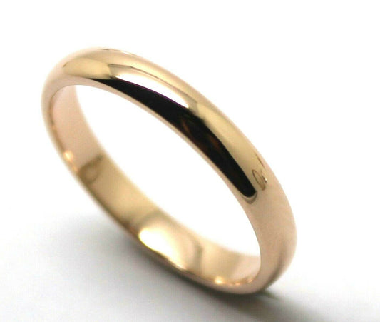 Genuine Custom Made Solid 18ct 18kt Rose Gold 4mm Wedding Band