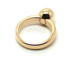 Genuine Size Q / 8 9ct 9kt Yellow, Rose or White Gold 10mm Full Ball Ring
