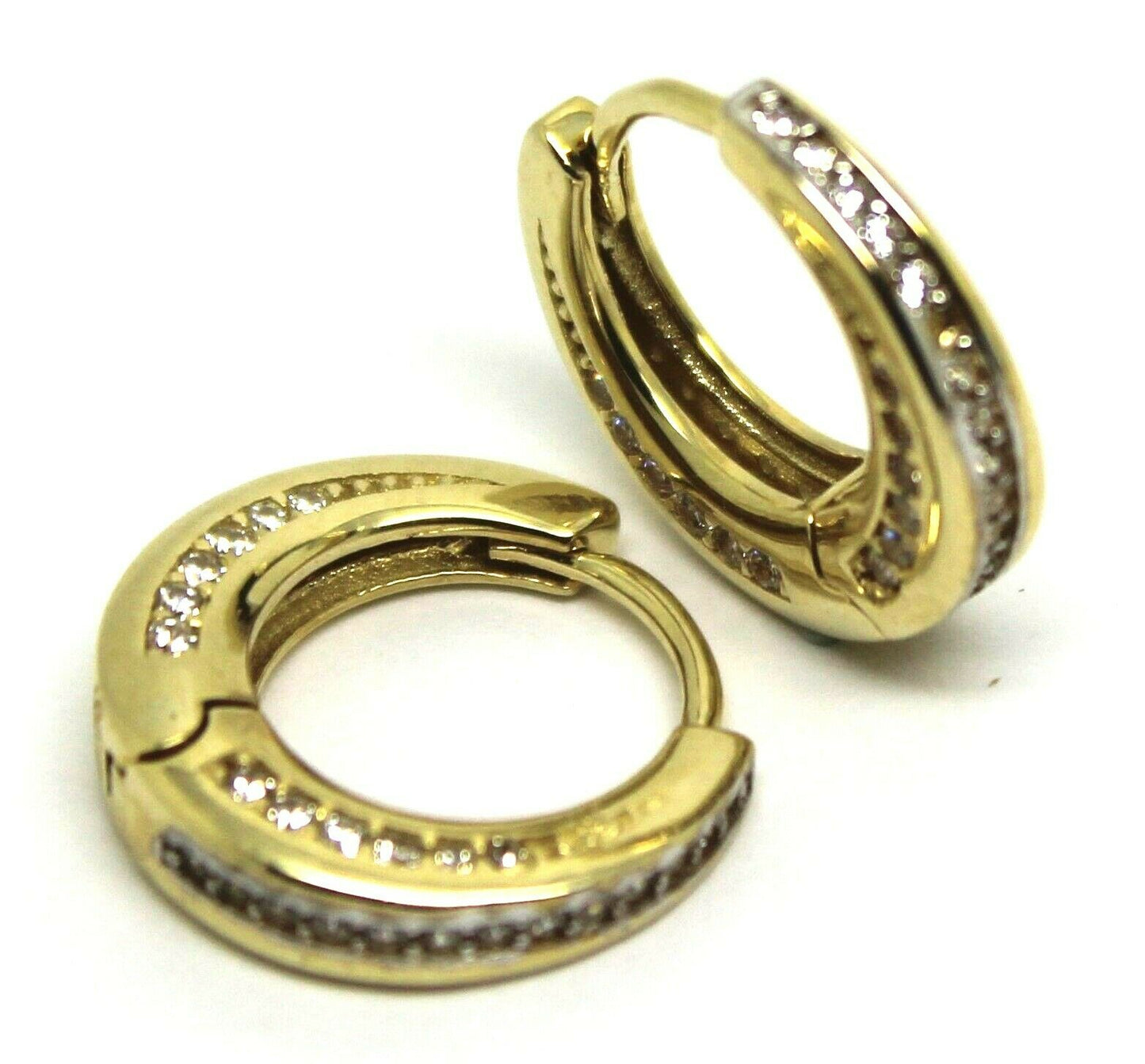 Kaedesigns, Genuine 9k 9ct Yellow Gold 15mm Hoops Earrings