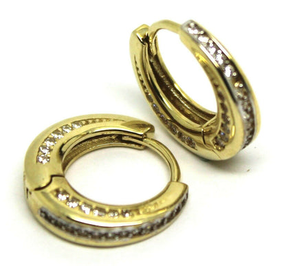 Kaedesigns, Genuine 9k 9ct Yellow Gold 15mm Hoops Earrings