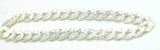 Sterling Silver 925 Double Cable Draped Charm bracelet 19cm long Free post
