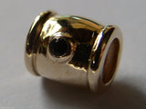 Kaedesigns Genuine 9ct 9k Yellow, Rose or White Gold Blue Sapphire Bead For Charm Bracelet