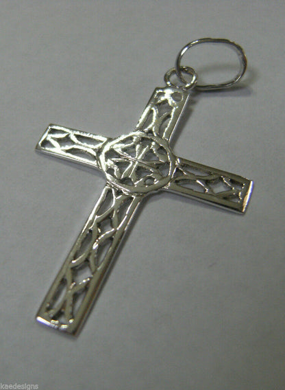 Kaedesigns Genuine Sterling Silver 925 Delicate Filigree Celtic Cross Pendant