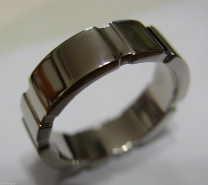 Genuine 18ct 750 Hallmarked 750 Heavy White Gold Full Solid Mens Wedding Band