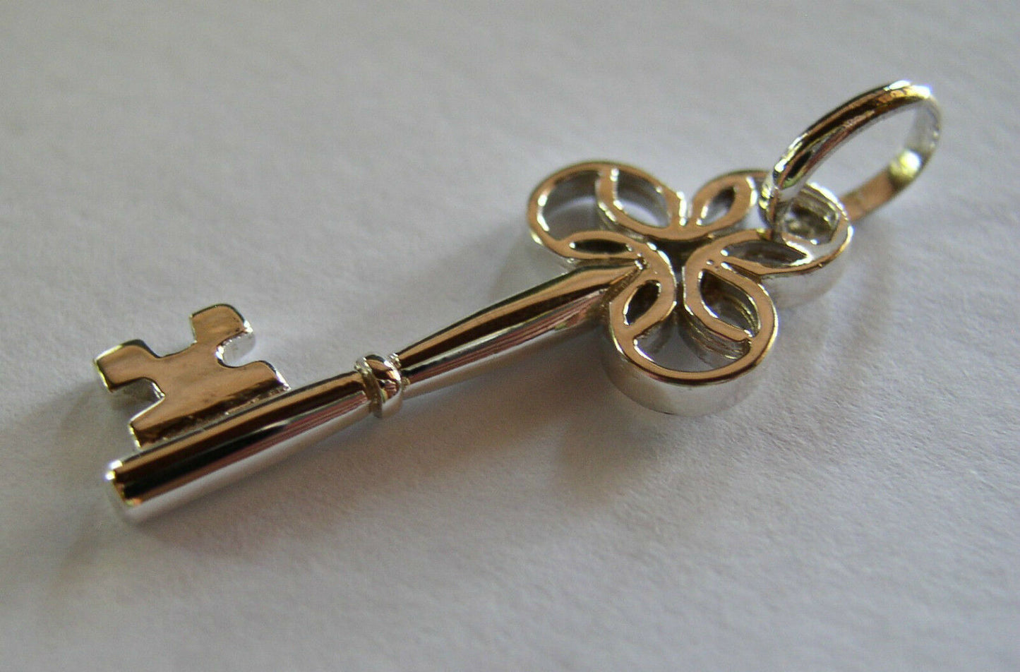 Kaedesigns Solid Genuine Sterling Silver 21st or 18th Key Pendant Charm