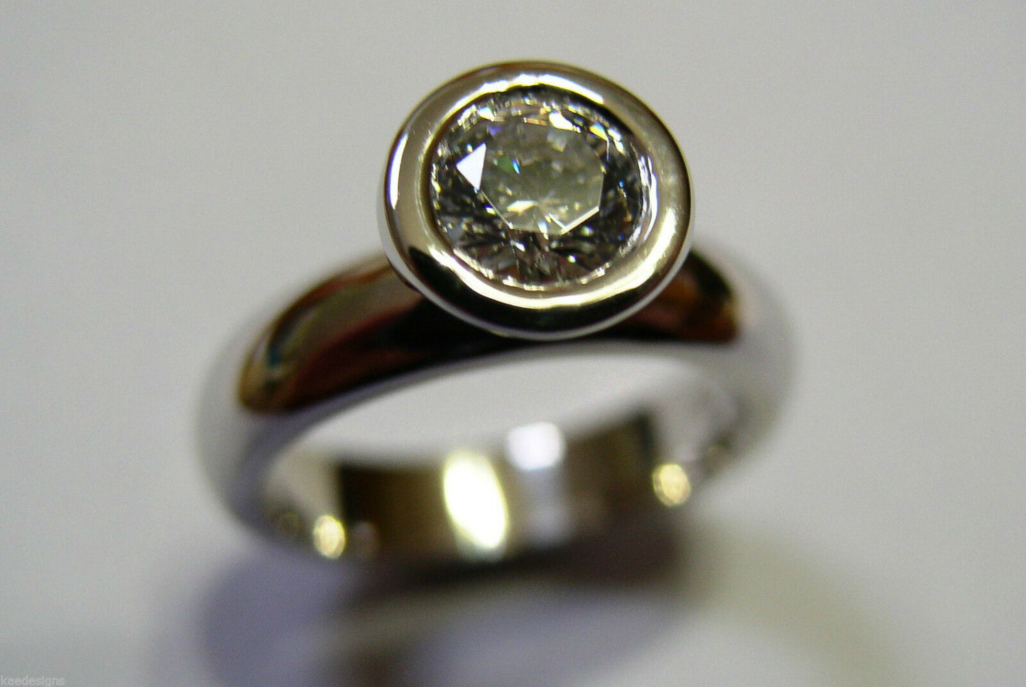 Kaedesigns, New Genuine 9ct 375 Solid White Gold Ring 373