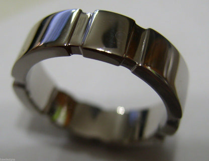 Genuine 18ct 750 Hallmarked 750 Heavy White Gold Full Solid Mens Wedding Band