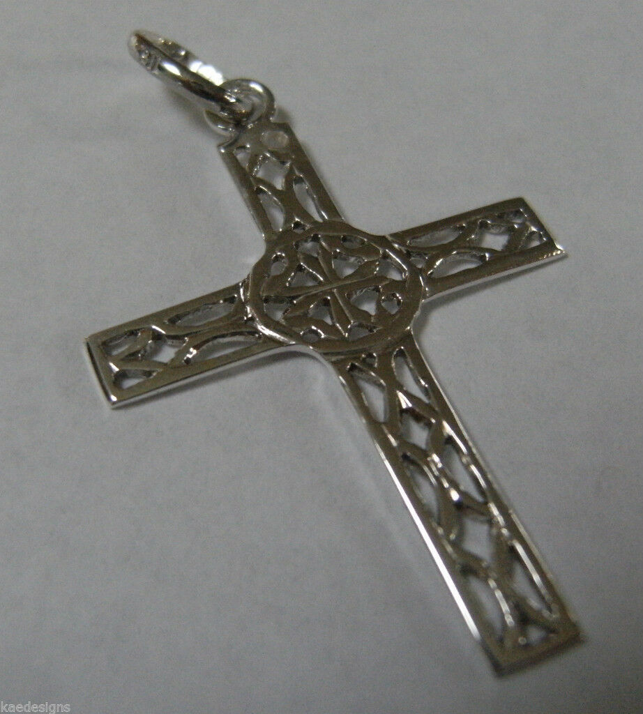 Kaedesigns Genuine Sterling Silver 925 Delicate Filigree Celtic Cross Pendant
