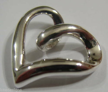 Kaedesigns Genuine New Full Solid Genuine Sterling Silver 925 Heart Pendant