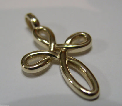 Kaedesigns, Genuine 9ct 9K Yellow, Rose or White Gold Medium Size Celtic Cross Pendant