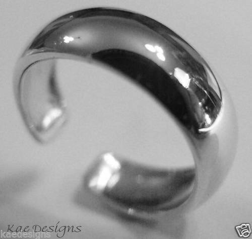 Kaedesigns New Genuine Sterling Silver 925 Plain Dome Toe Ring