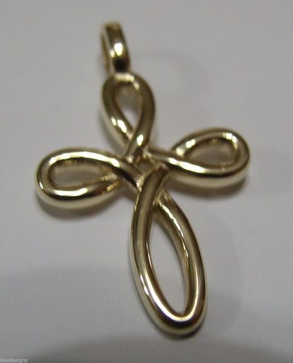 Kaedesigns, Genuine 9ct 9K Yellow, Rose or White Gold Medium Size Celtic Cross Pendant