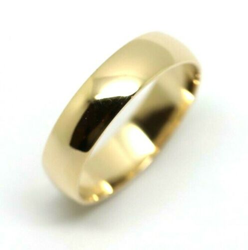 Genuine Solid 9ct 9k 375 Yellow, Rose or White Gold 5mm Wedding Band Ring Size V