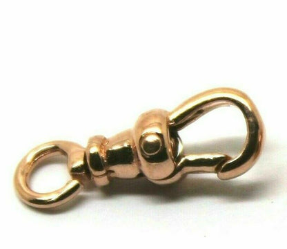Genuine 9ct or 18ct Yellow or Rose Gold Albert Swivel Clasp 15mm Size
