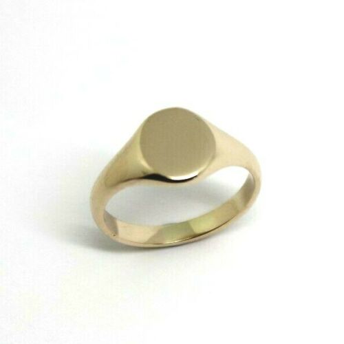 Size G New 9ct 9K Yellow, Rose or White Gold Oval Signet Ring 9mm x 7mm