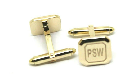 Genuine 9ct 9K Custom Made Heavy Cufflinks Yellow Gold Full Solid