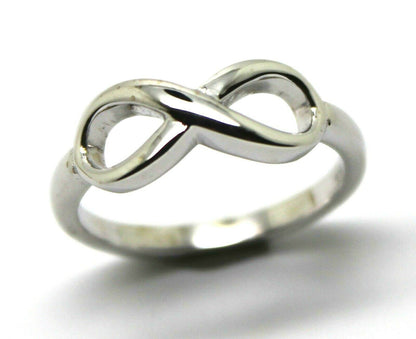 Genuine New 9ct 9k 375 Yellow, Rose or White Gold Solid Infinity Ring Size S / 9 1/8