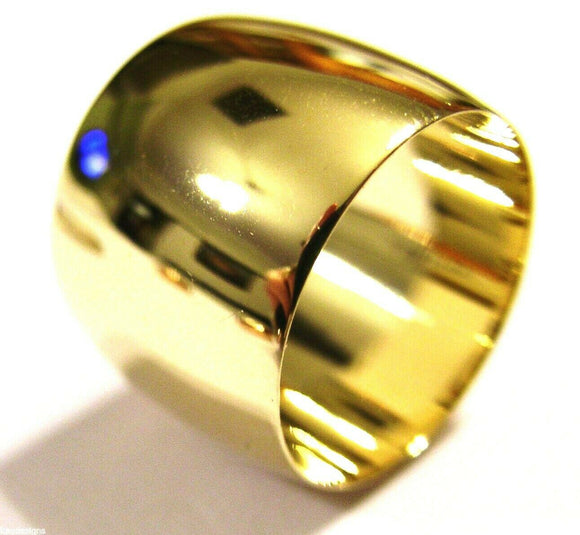 Size M / 6 Kaedesigns New 9ct 9k Yellow, Rose or White Gold Full Solid 16mm Wide Band Ring