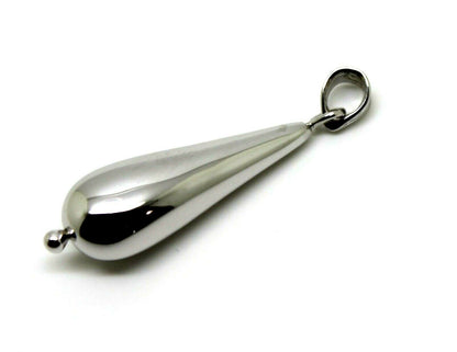 Kaedesigns Genuine 9ct 9k Yellow, Rose or White Gold Long Teardrop Pendant