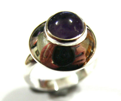Genuine Sterling Silver 925 Purple Amethyst Ring
