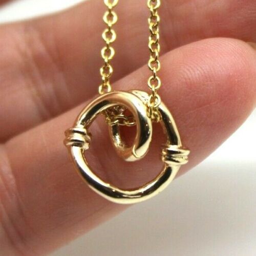 Genuine 9ct 9K Genuine Yellow Gold Heart Pendant & Chain