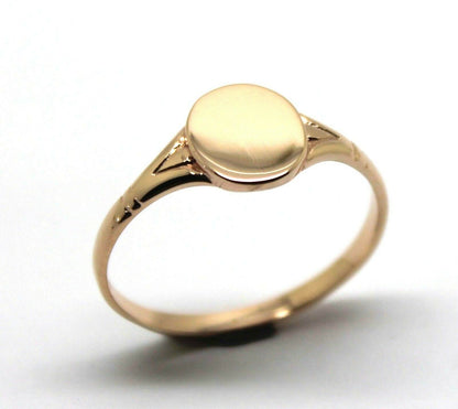 Kaedesigns New Genuine Size K1/2  Solid New 9ct Yellow, Rose or White Gold Oval Signet Ring