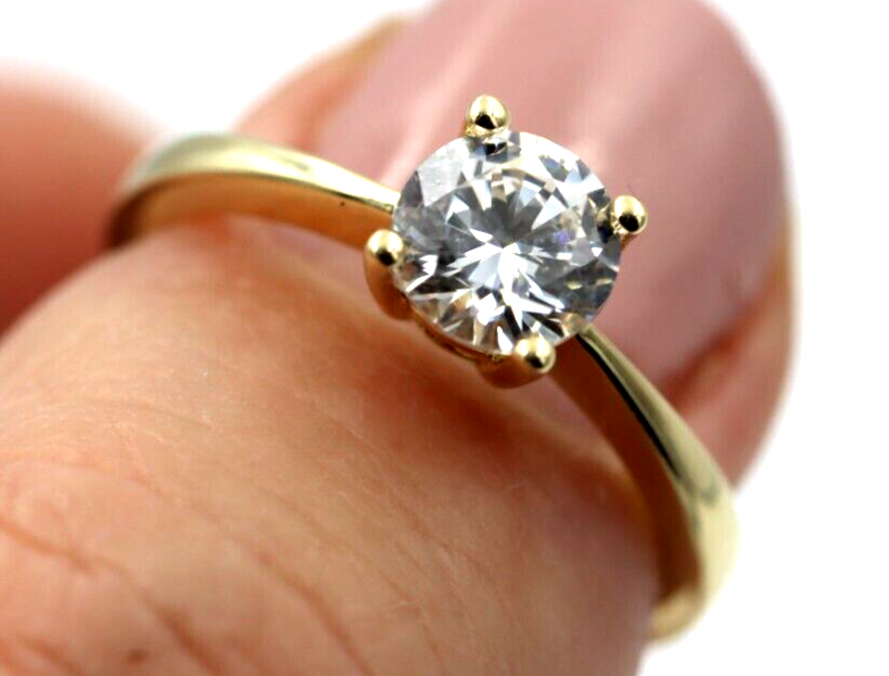Size M 1/2 New Genuine 9ct 375 Solid Yellow Gold Ring