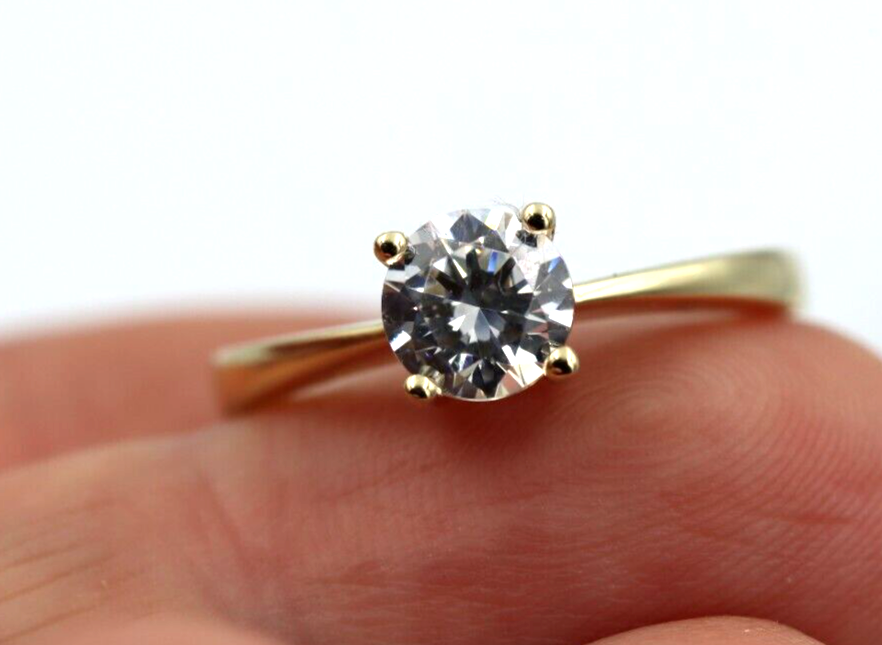 Size M 1/2 New Genuine 9ct 375 Solid Yellow Gold Ring