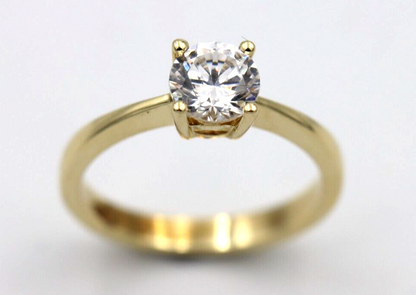 Size M 1/2 New Genuine 9ct 375 Solid Yellow Gold Ring