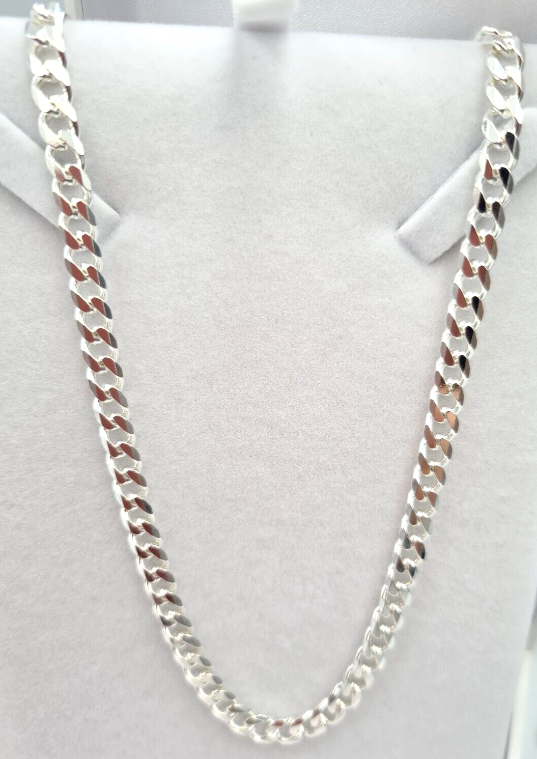 Genuine 925 Sterling Silver Kerb Curb Link Chain 31 grams 55cm