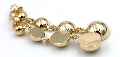 Genuine 9ct 9k 375 Yellow, Rose or White Gold 4 Half Ball Stud Earrings 6mm, 8mm, 10mm 12mm