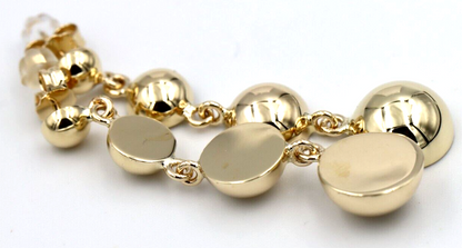 Genuine 9ct 9k 375 Yellow, Rose or White Gold 4 Half Ball Stud Earrings 6mm, 8mm, 10mm 12mm