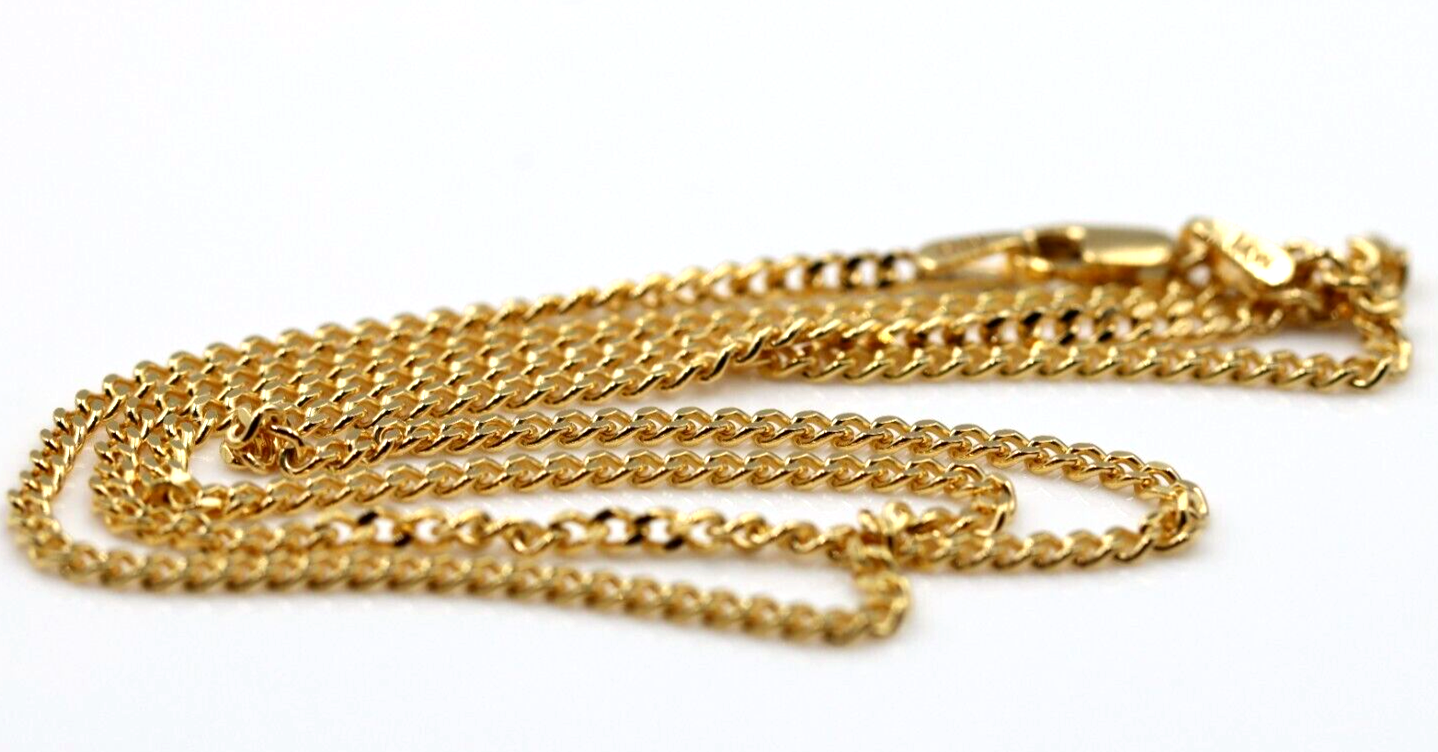 Genuine 9ct Yellow Gold Curb Necklace  Chain 4.9 grams 45cm