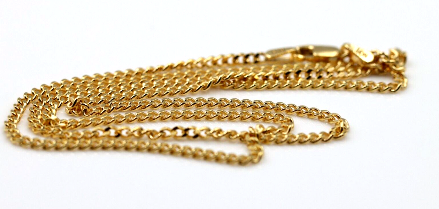 Genuine 9ct Yellow Gold Curb Necklace  Chain 4.9 grams 45cm