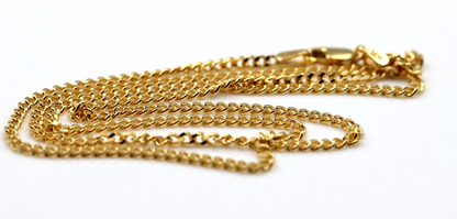 Genuine 9ct Yellow Gold Curb Necklace  Chain 4.9 grams 45cm