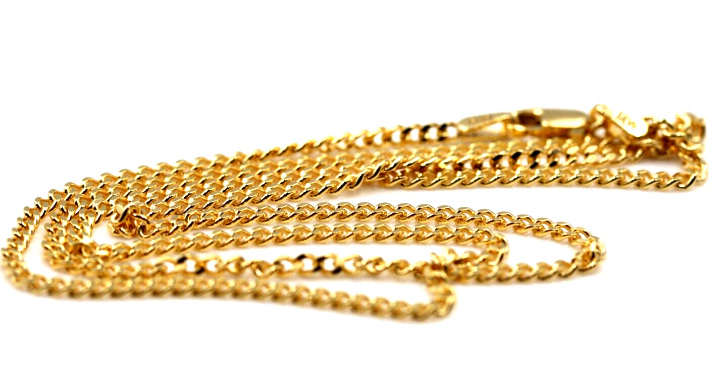 Genuine 9ct Yellow Gold Curb Necklace  Chain 4.9 grams 45cm