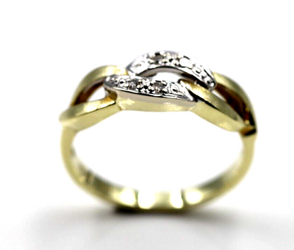 Kaedesigns Genuine New 14ct Yellow Gold Cubic Infinity Ring Size L