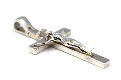 Genuine Very Large Super Heavy Huge Sterling Silver 925 Crucifix Cross Pendant 31g